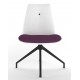 Rest-Up Upholstered Square Back Chair With Pyramid Base